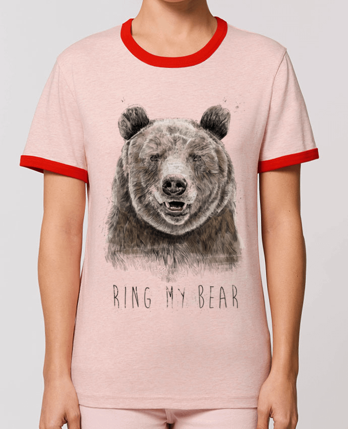 T-Shirt Contrasté Unisexe Stanley RINGER Ring my bear por Balàzs Solti