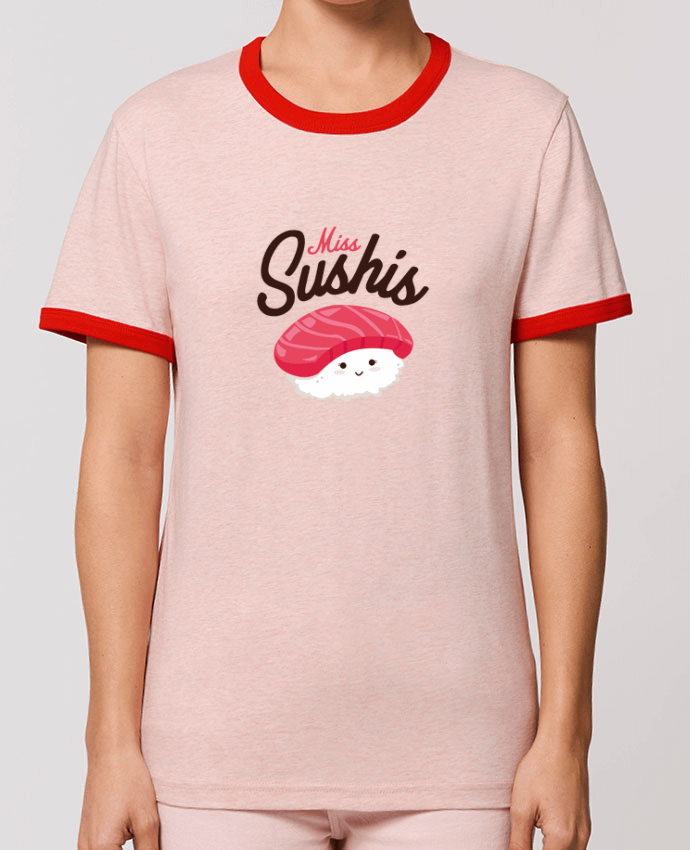 T-Shirt Contrasté Unisexe Stanley RINGER Miss Sushis by Nana