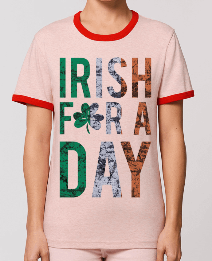 T-Shirt Contrasté Unisexe Stanley RINGER Irish for a day por tunetoo