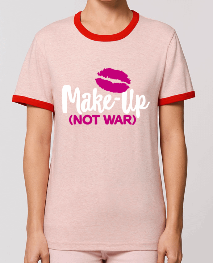 T-Shirt Contrasté Unisexe Stanley RINGER Make up not war por LaundryFactory