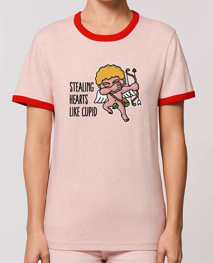 T-Shirt Contrasté Unisexe Stanley RINGER Stealing hearts like cupid by LaundryFactory