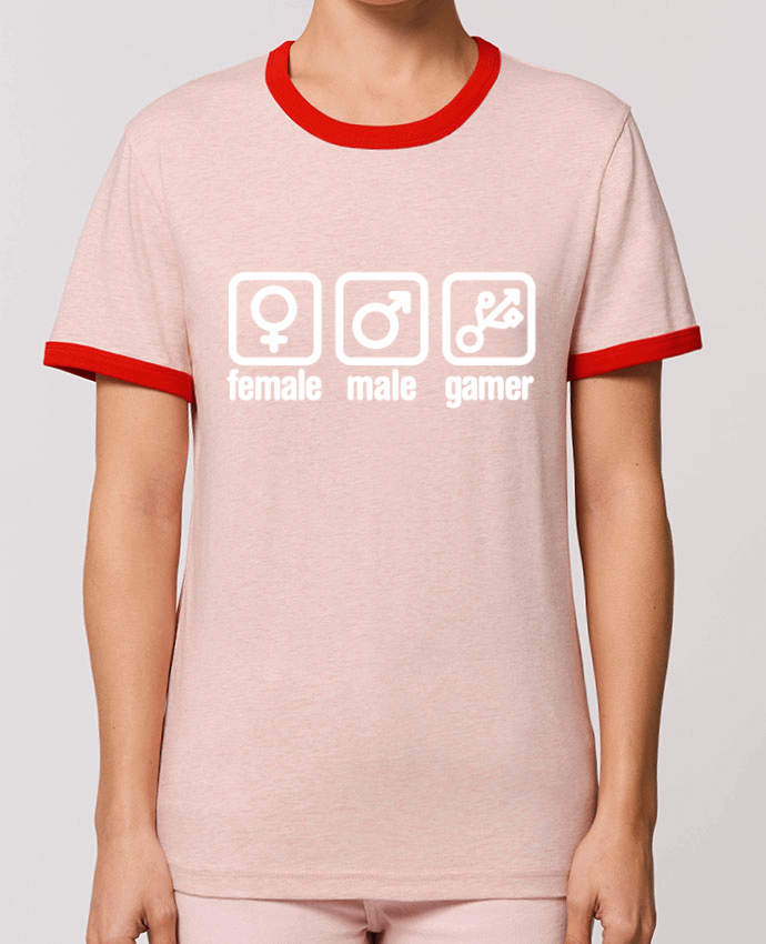 T-Shirt Contrasté Unisexe Stanley RINGER Female male gamer por LaundryFactory