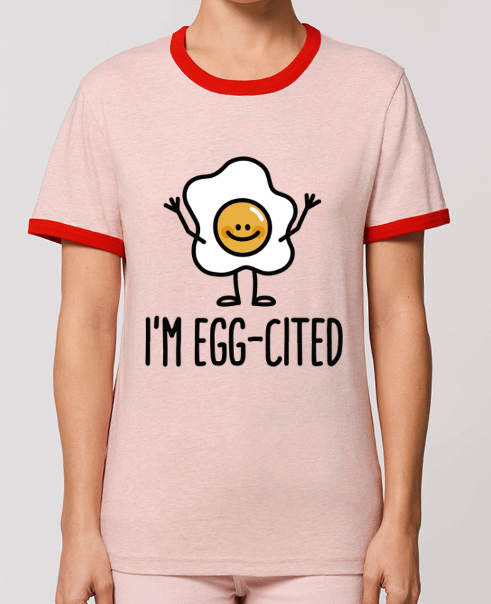 T-Shirt Contrasté Unisexe Stanley RINGER I'm egg-cited por LaundryFactory