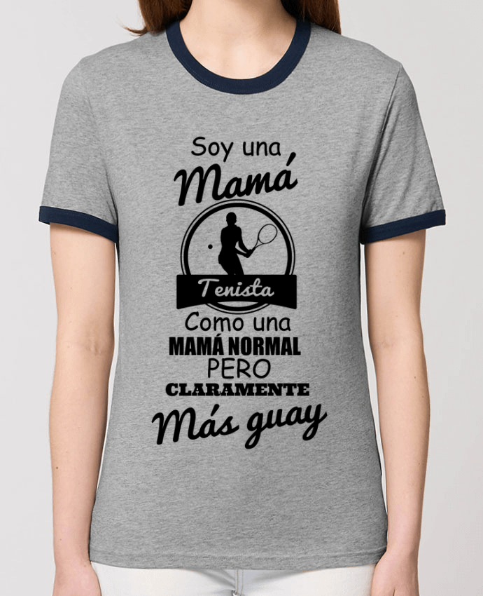 T-Shirt Contrasté Unisexe Stanley RINGER Mamá tenista por tunetoo