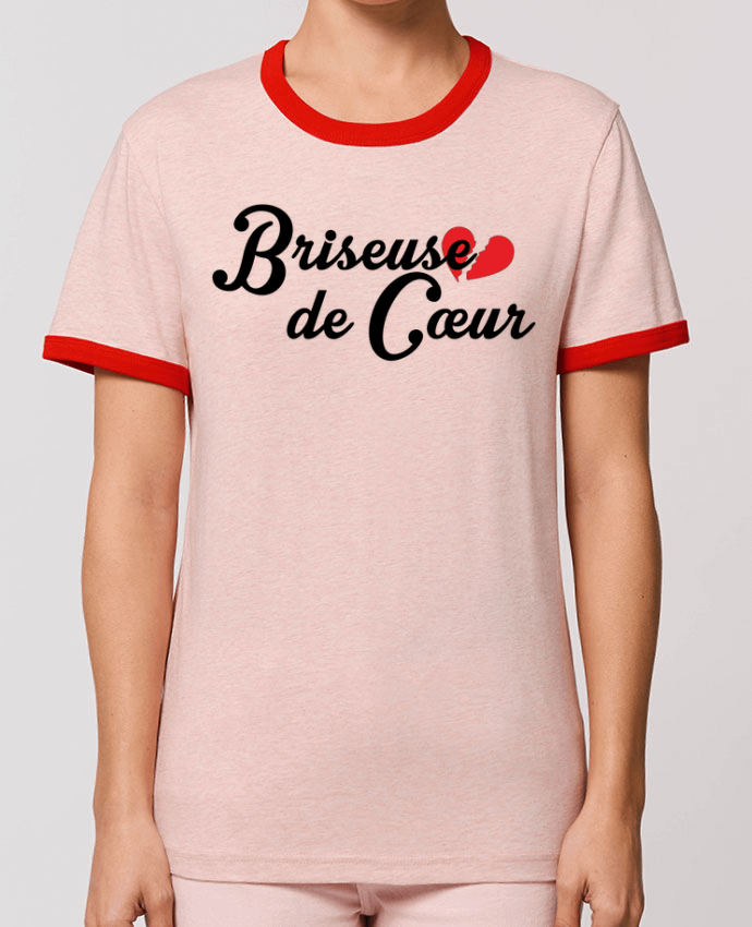 T-Shirt Contrasté Unisexe Stanley RINGER Briseuse de cœur by tunetoo
