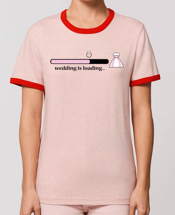 T-Shirt Contrasté Unisexe Stanley RINGER Wedding is loading by tunetoo