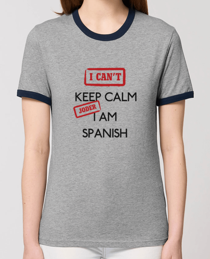 T-shirt I can't keep calm jorder I am spanish par tunetoo