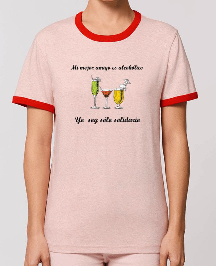 T-shirt Mi mejor amigo es alcohólico, yo soy sólo solidario par tunetoo
