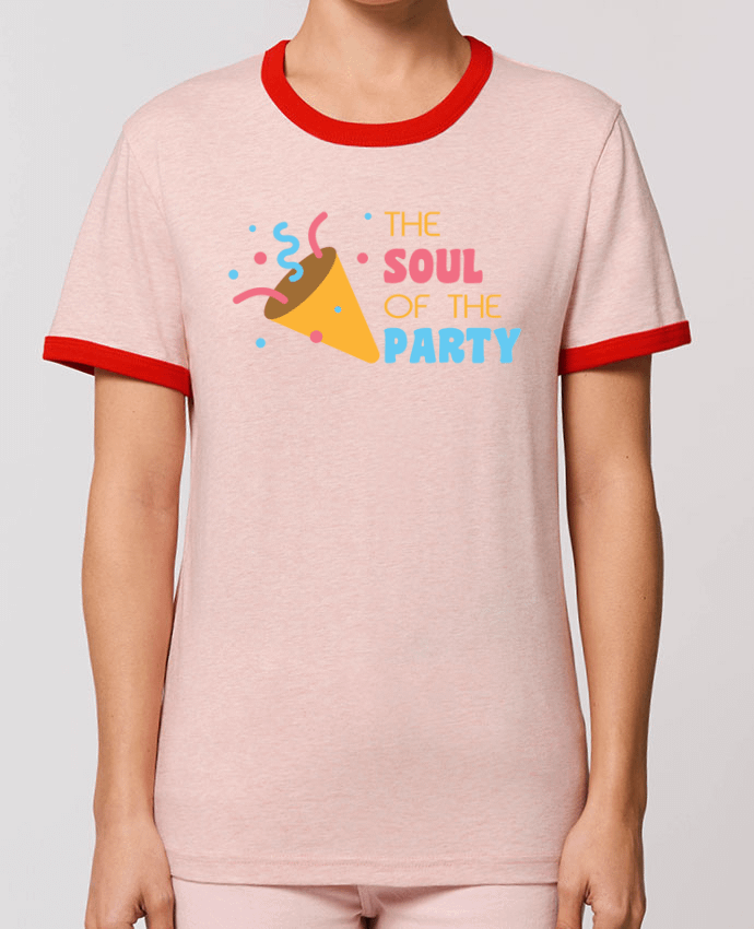 T-Shirt Contrasté Unisexe Stanley RINGER The soul of the porty por tunetoo