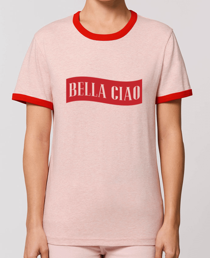 T-Shirt Contrasté Unisexe Stanley RINGER BELLA CIAO by tunetoo
