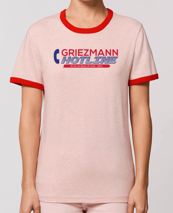 T-Shirt Contrasté Unisexe Stanley RINGER Griezmann Hotline por tunetoo