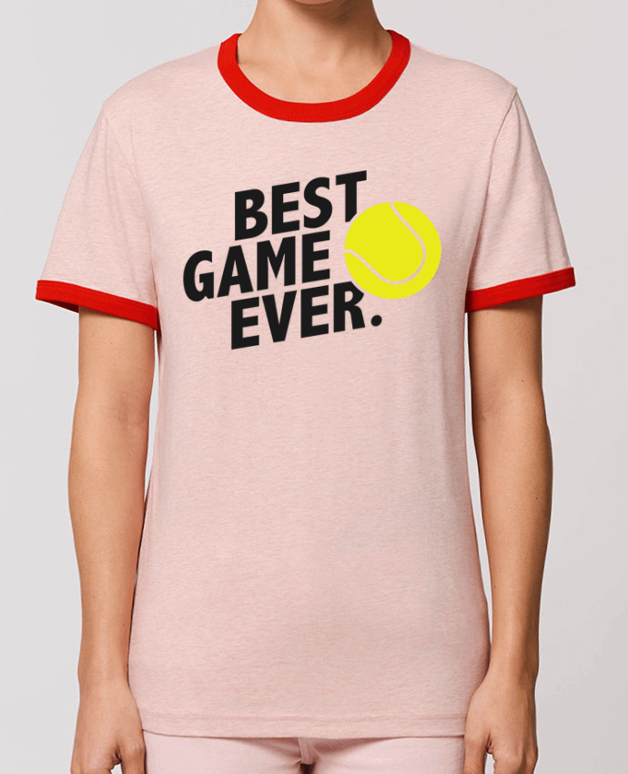 T-Shirt Contrasté Unisexe Stanley RINGER BEST GAME EVER Tennis by tunetoo