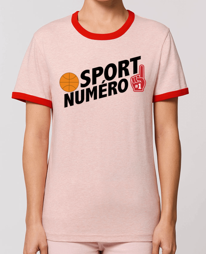 T-Shirt Contrasté Unisexe Stanley RINGER Sport numéro 1 Basket por tunetoo