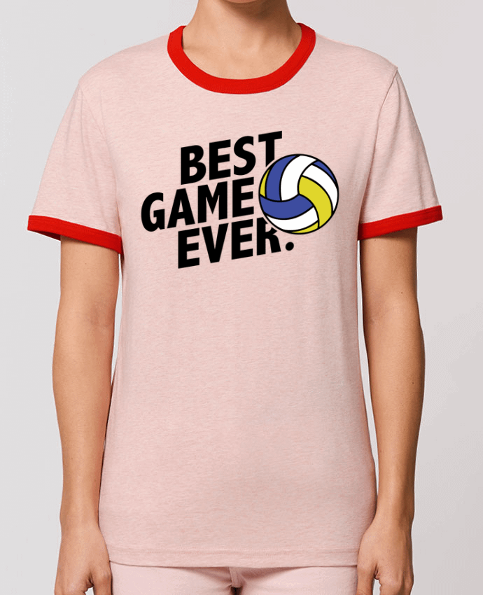 T-Shirt Contrasté Unisexe Stanley RINGER BEST GAME EVER Volley por tunetoo