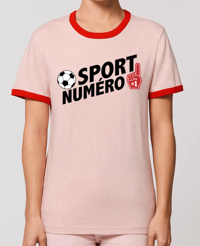 T-Shirt Contrasté Unisexe Stanley RINGER Sport numéro 1 Football por tunetoo