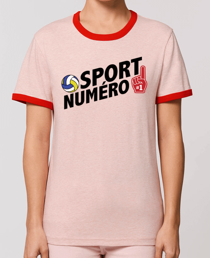 T-Shirt Contrasté Unisexe Stanley RINGER Sport numéro 1 Volley by tunetoo