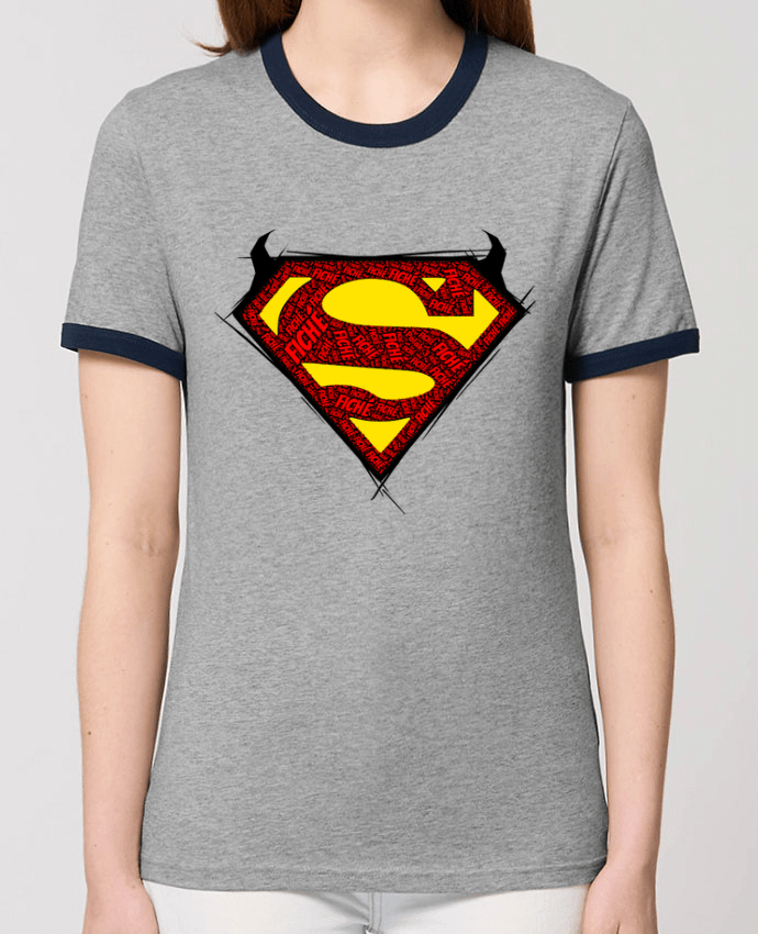 T-Shirt Contrasté Unisexe Stanley RINGER Super Fiché por Dontuch