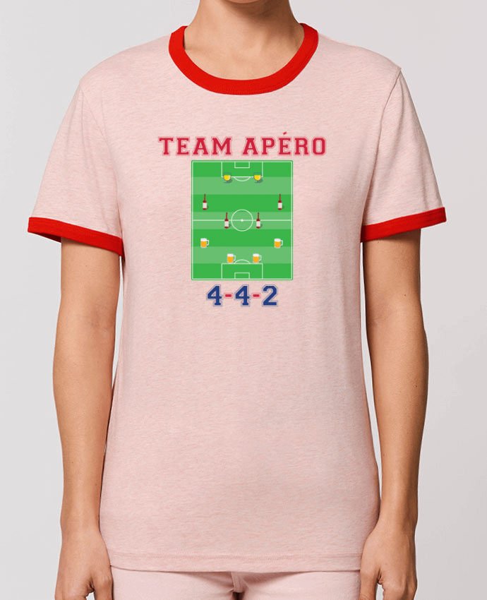 T-Shirt Contrasté Unisexe Stanley RINGER Team apéro football by tunetoo
