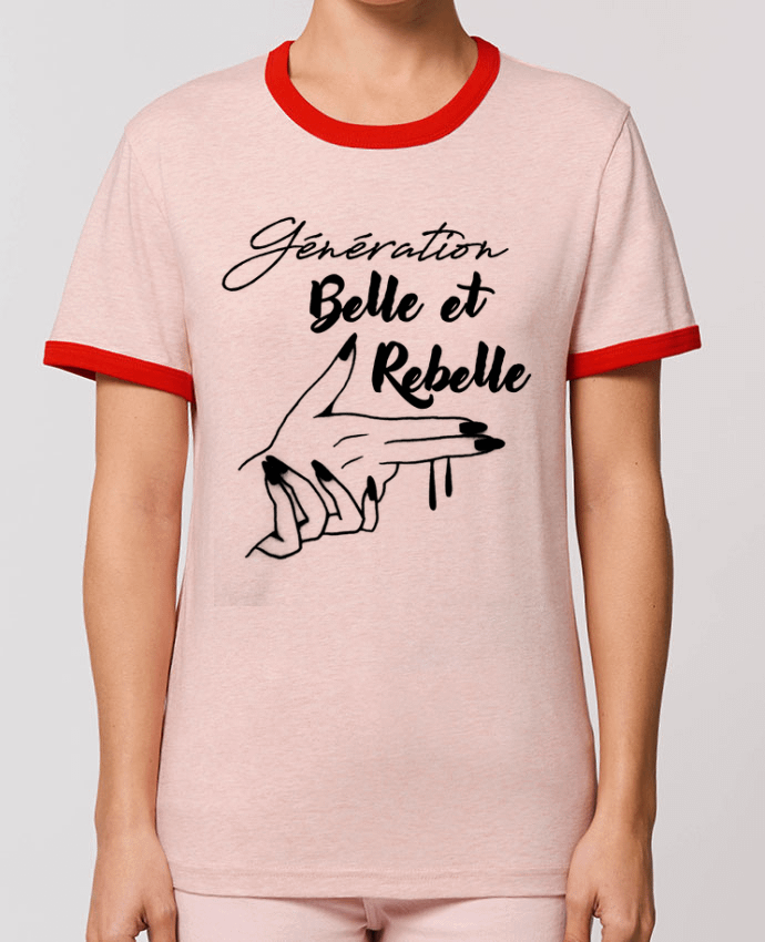 T-Shirt Contrasté Unisexe Stanley RINGER génération belle et rebelle por DesignMe