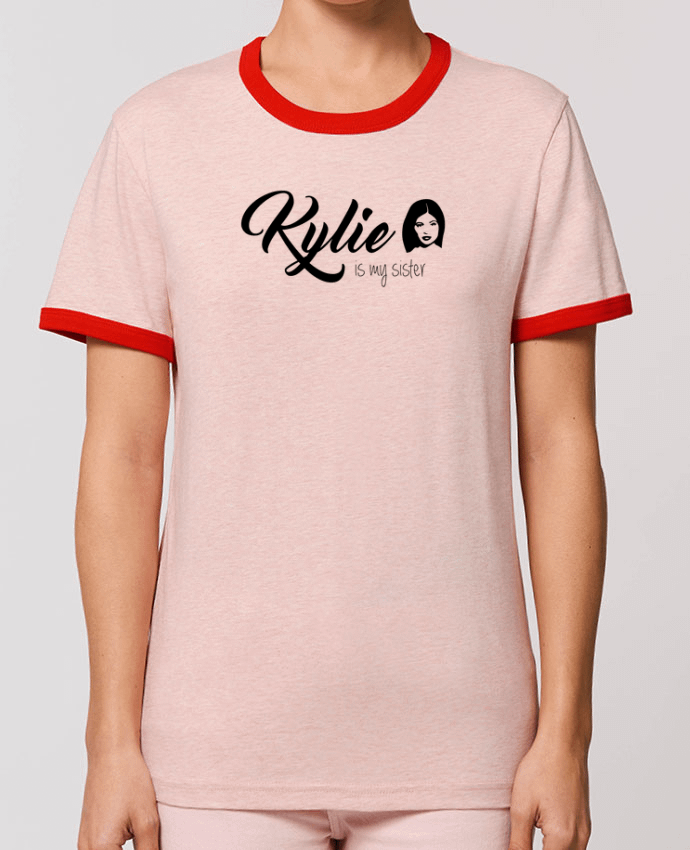 T-Shirt Contrasté Unisexe Stanley RINGER Kylie is my sister por tunetoo