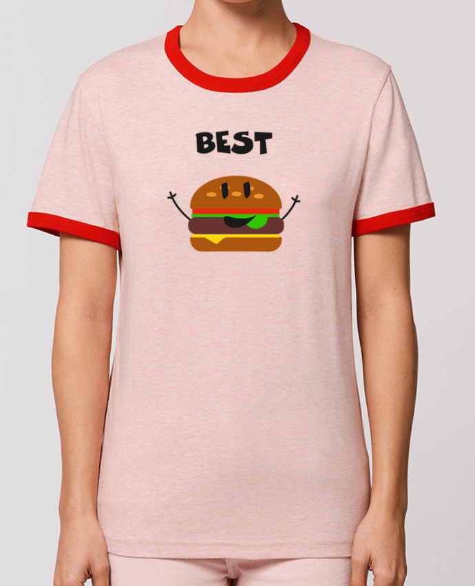 T-Shirt Contrasté Unisexe Stanley RINGER BEST FRIENDS BURGER 1 por tunetoo