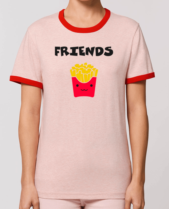 T-Shirt Contrasté Unisexe Stanley RINGER BEST FRIENDS FRIES by tunetoo