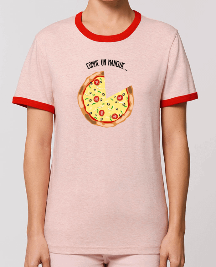 T-Shirt Contrasté Unisexe Stanley RINGER Pizza duo by tunetoo