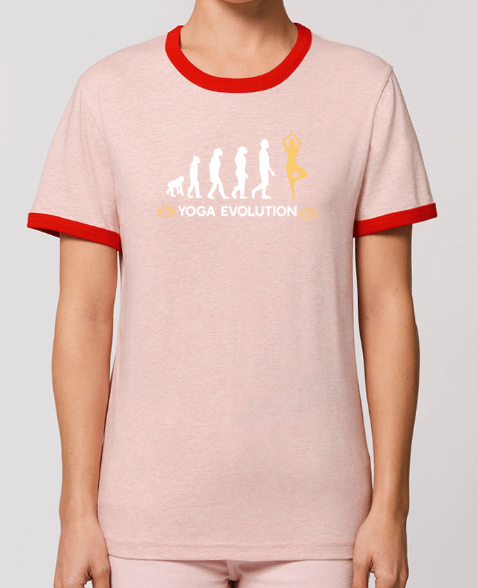 T-Shirt Contrasté Unisexe Stanley RINGER Yoga evolution por Original t-shirt