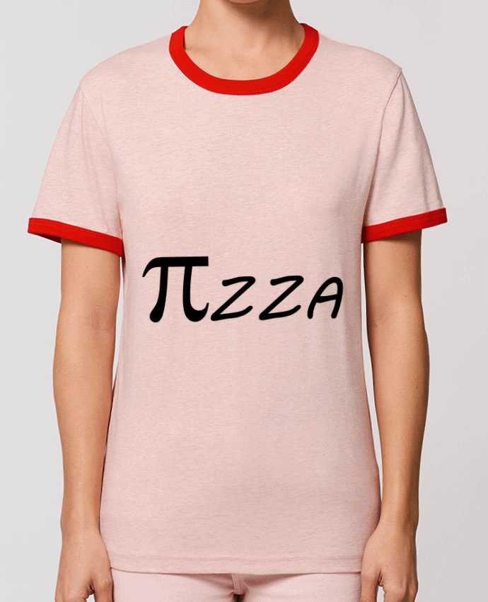 T-Shirt Contrasté Unisexe Stanley RINGER Pizza por Mathéo