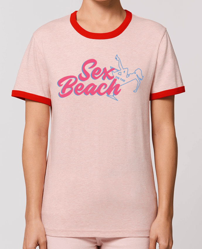 T-Shirt Contrasté Unisexe Stanley RINGER Sex on the beach cocktail by tunetoo