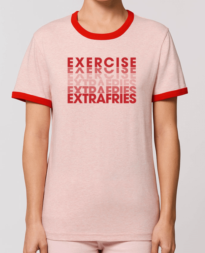 T-Shirt Contrasté Unisexe Stanley RINGER Extra Fries Cheat Meal por tunetoo