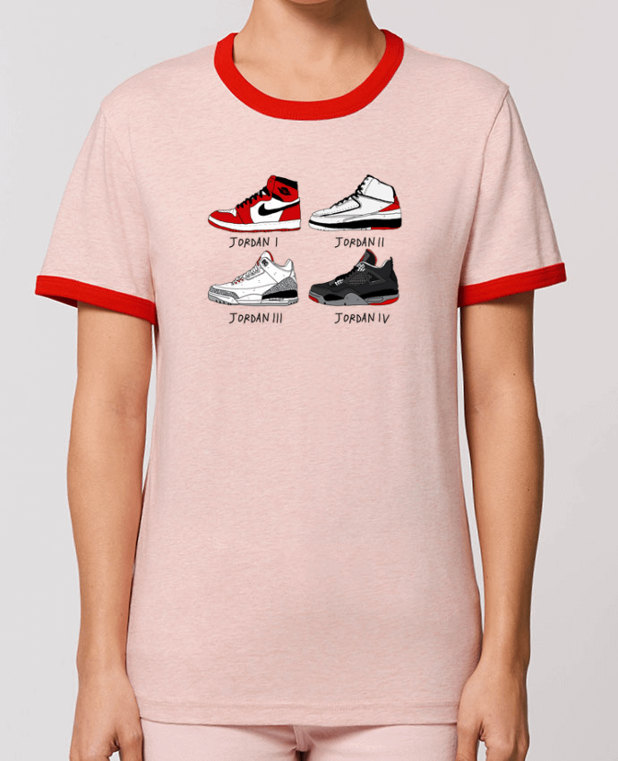T-Shirt Contrasté Unisexe Stanley RINGER Best of Jordan por Nick cocozza
