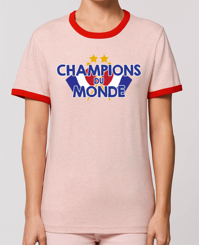 T-Shirt Contrasté Unisexe Stanley RINGER Champions du monde por tunetoo