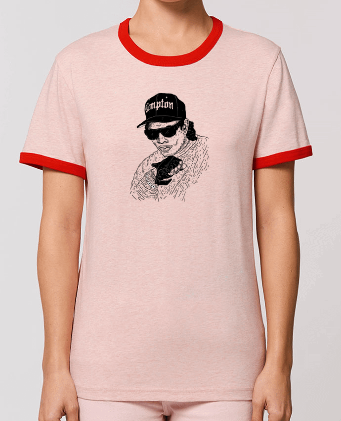 T-Shirt Contrasté Unisexe Stanley RINGER Eazy E Rapper by Nick cocozza