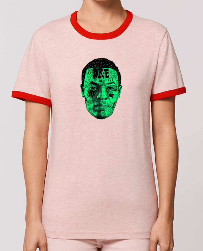 T-Shirt Contrasté Unisexe Stanley RINGER Dr.Dre head by Nick cocozza