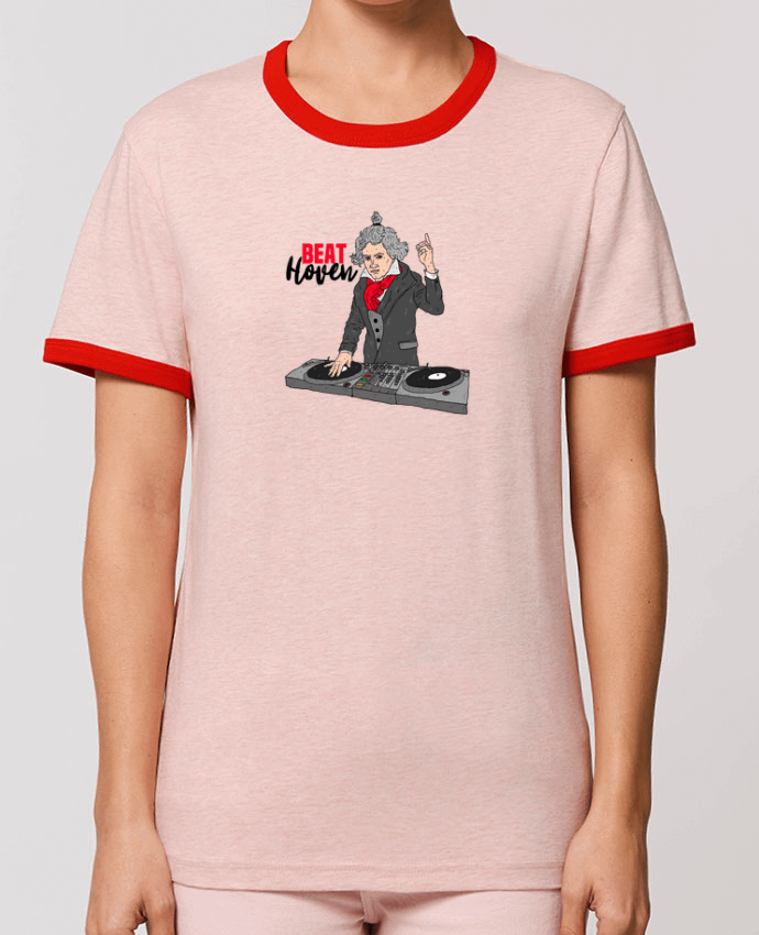 T-Shirt Contrasté Unisexe Stanley RINGER Beat Hoven Beethoven por Nick cocozza