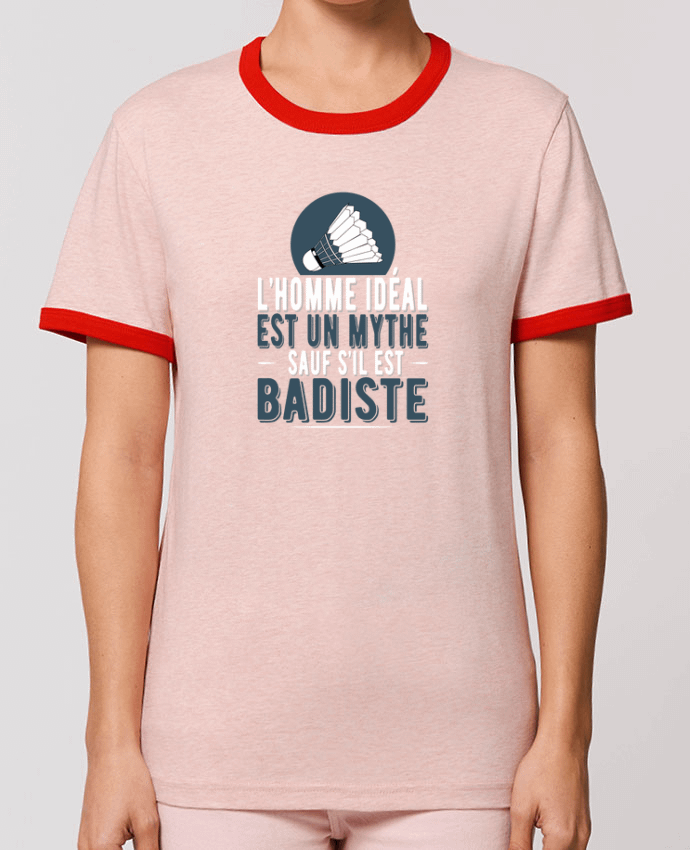 T-Shirt Contrasté Unisexe Stanley RINGER Homme Badiste Badminton by Original t-shirt