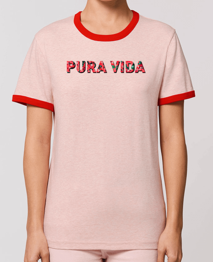 T-Shirt Contrasté Unisexe Stanley RINGER Pura vida by tunetoo