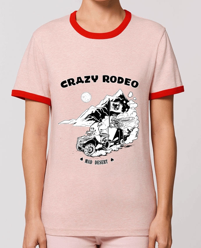 T-Shirt Contrasté Unisexe Stanley RINGER Crazy rodéo por Tomi Ax - tomiax.fr