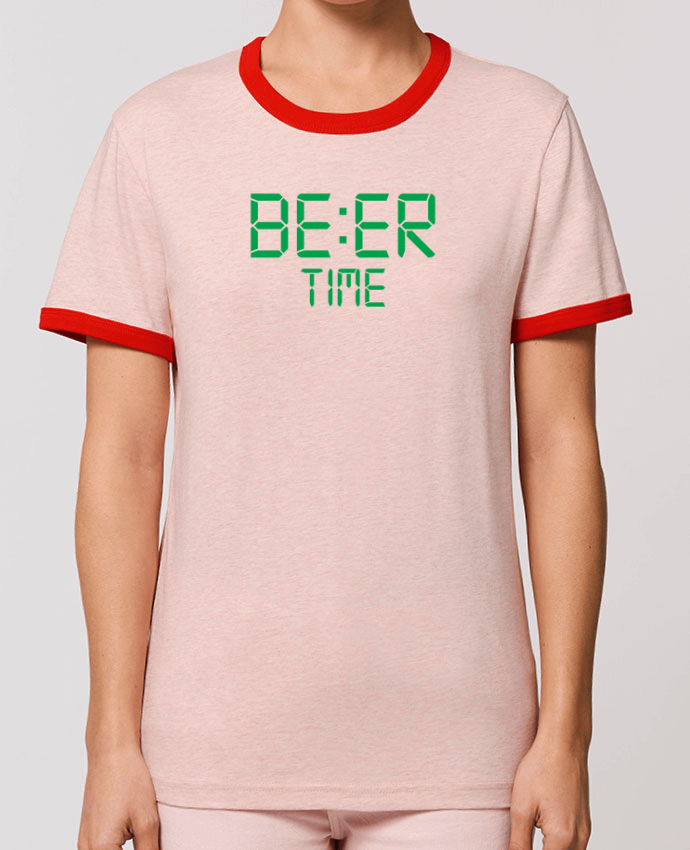T-Shirt Contrasté Unisexe Stanley RINGER Beer time by tunetoo