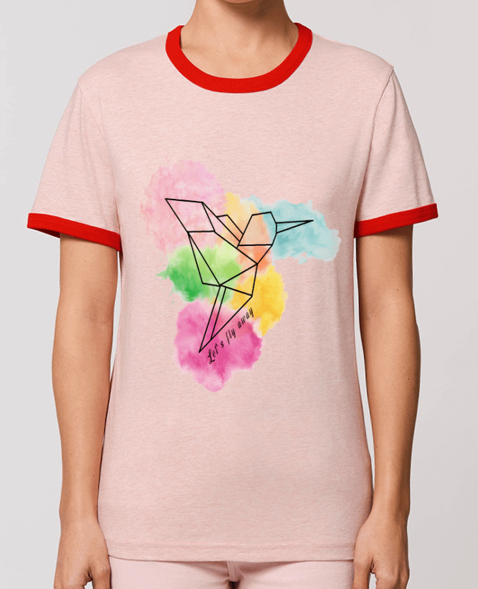T-Shirt Contrasté Unisexe Stanley RINGER Let's fly away by Cassiopia®