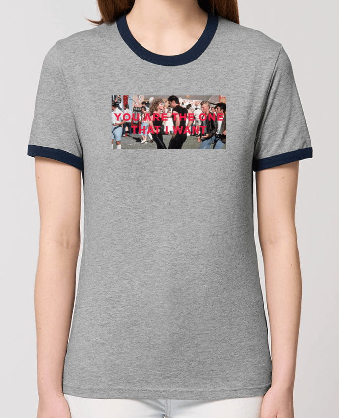T-Shirt Contrasté Unisexe Stanley RINGER Grease - You are the one por tunetoo