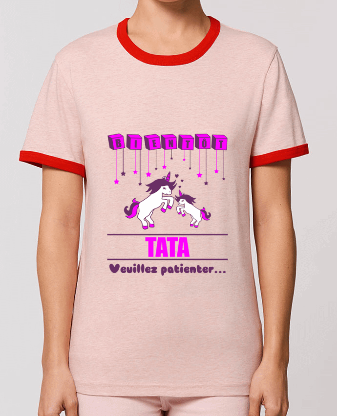 T-shirt Bientôt Tata, future Tante, licorne par Benichan