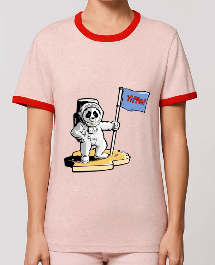 T-Shirt Contrasté Unisexe Stanley RINGER Panda-cosmonaute por Tomi Ax - tomiax.fr