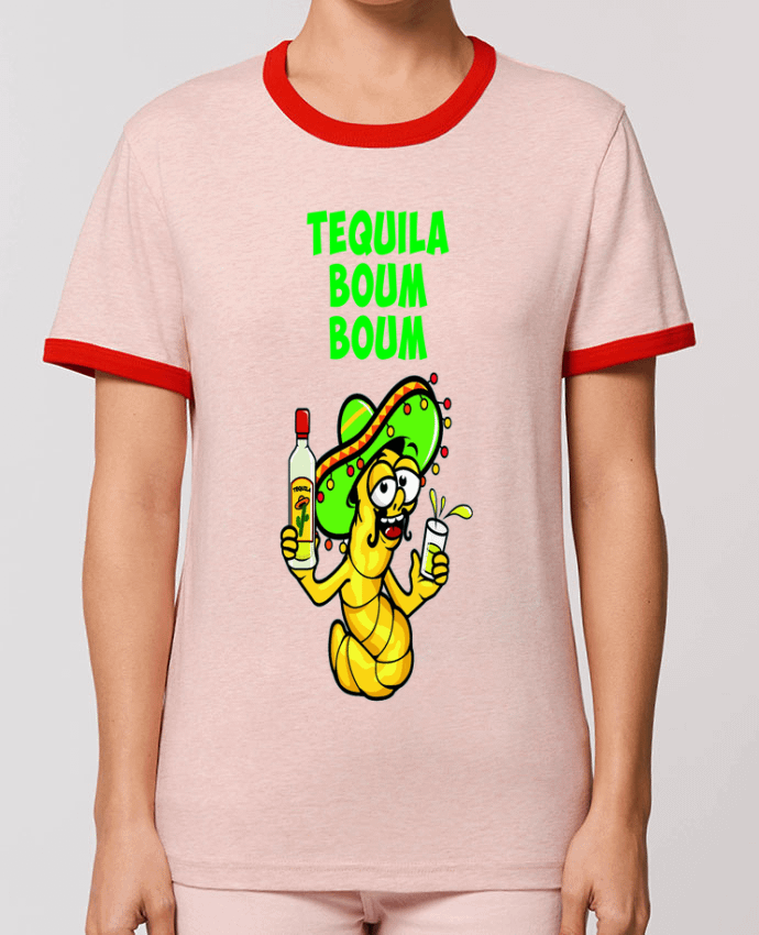 T-Shirt Contrasté Unisexe Stanley RINGER Tequila boum boum by mollymolly