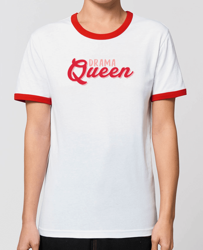 T-Shirt Contrasté Unisexe Stanley RINGER Drama Queen por tunetoo