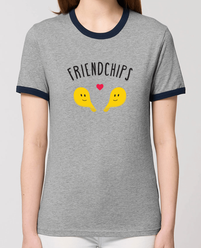 T-Shirt Contrasté Unisexe Stanley RINGER Friendchips by tunetoo