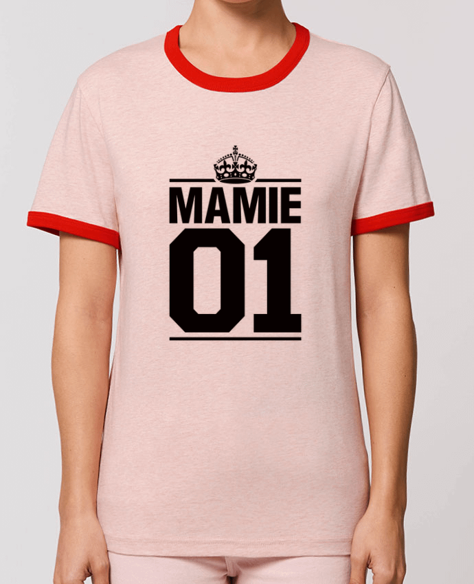 T-Shirt Contrasté Unisexe Stanley RINGER Maman 01 por Freeyourshirt.com