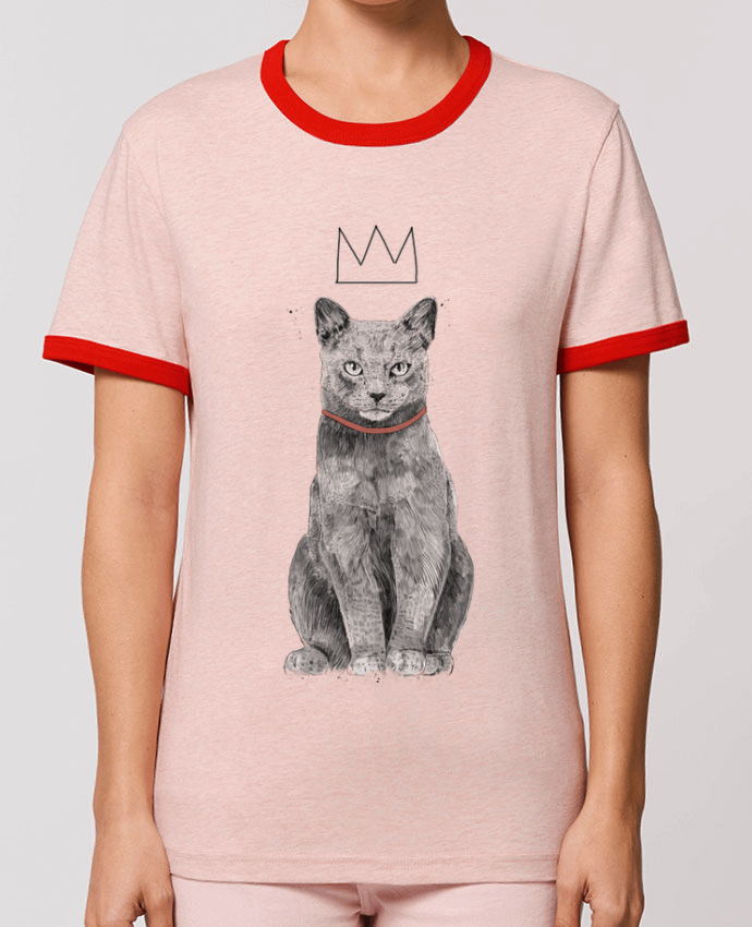 T-Shirt Contrasté Unisexe Stanley RINGER King Of Everything by Balàzs Solti