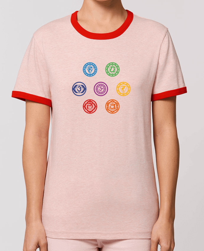 T-Shirt Contrasté Unisexe Stanley RINGER Chakras by tunetoo